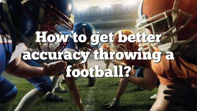 How to get better accuracy throwing a football?