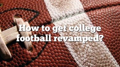 How to get college football revamped?