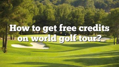 How to get free credits on world golf tour?