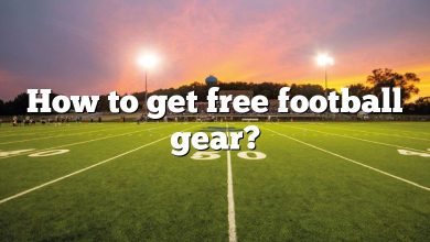 How to get free football gear?