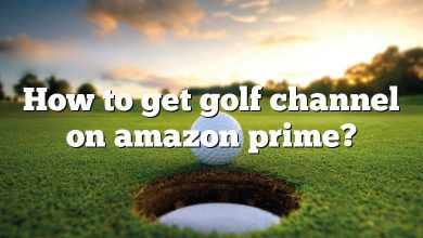 How to get golf channel on amazon prime?