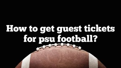 How to get guest tickets for psu football?