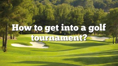 How to get into a golf tournament?