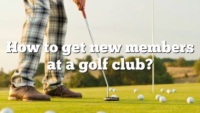 How to get new members at a golf club?