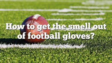 How to get the smell out of football gloves?
