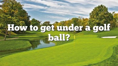 How to get under a golf ball?