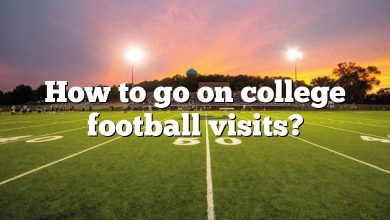 How to go on college football visits?