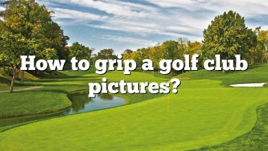 How to grip a golf club pictures?