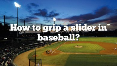 How to grip a slider in baseball?