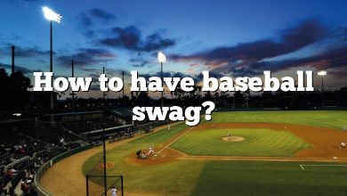 How to have baseball swag?