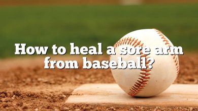 How to heal a sore arm from baseball?