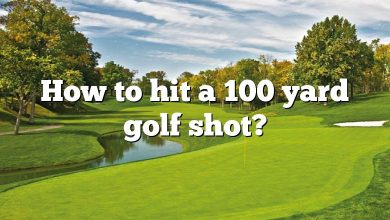 How to hit a 100 yard golf shot?