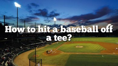How to hit a baseball off a tee?
