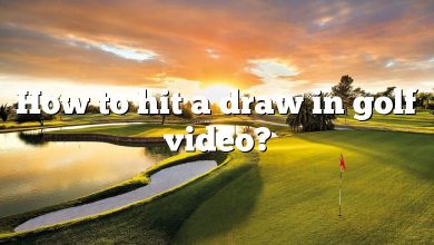 How to hit a draw in golf video?