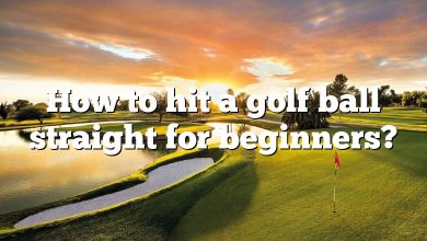 How to hit a golf ball straight for beginners?