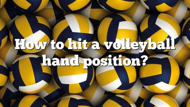 How to hit a volleyball hand position?