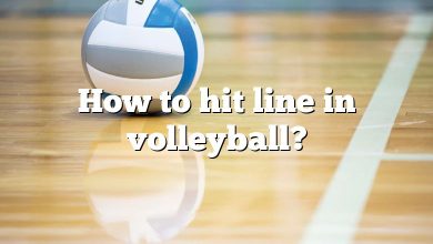 How to hit line in volleyball?