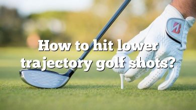 How to hit lower trajectory golf shots?