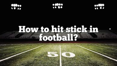 How to hit stick in football?