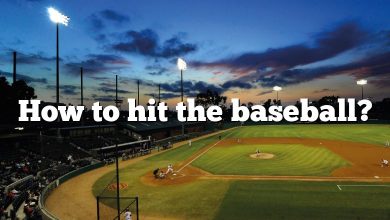 How to hit the baseball?