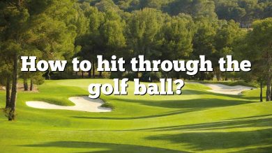 How to hit through the golf ball?