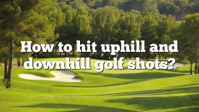 How to hit uphill and downhill golf shots?