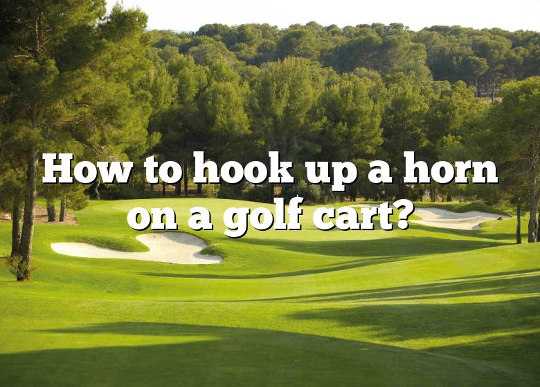 How To Hook Up A Horn On A Golf Cart? DNA Of SPORTS