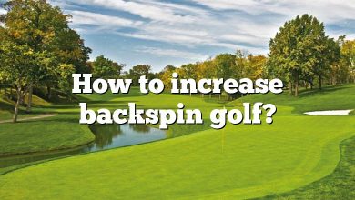 How to increase backspin golf?