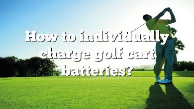 How to individually charge golf cart batteries?