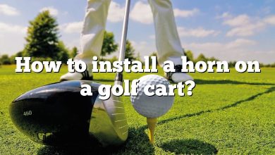 How to install a horn on a golf cart?