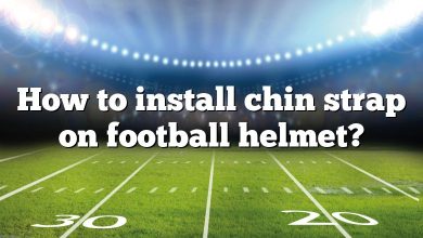 How to install chin strap on football helmet?