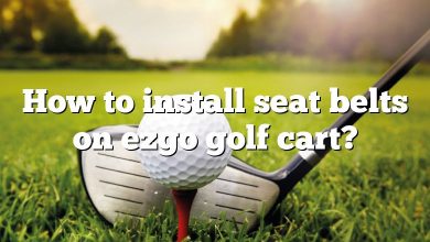 How to install seat belts on ezgo golf cart?