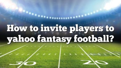 How to invite players to yahoo fantasy football?