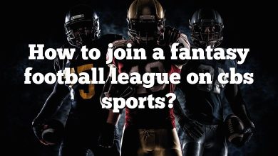 How to join a fantasy football league on cbs sports?