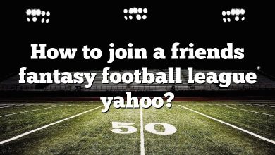 How to join a friends fantasy football league yahoo?