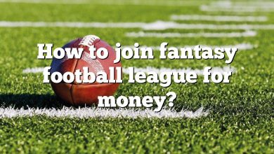 How to join fantasy football league for money?