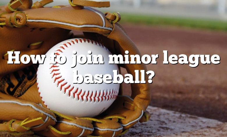 How to join minor league baseball?