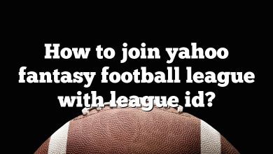 How to join yahoo fantasy football league with league id?