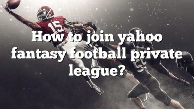 How to join yahoo fantasy football private league?