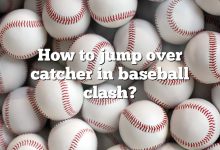 How to jump over catcher in baseball clash?