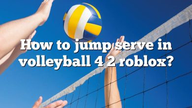 How to jump serve in volleyball 4 2 roblox?