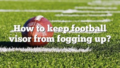 How to keep football visor from fogging up?