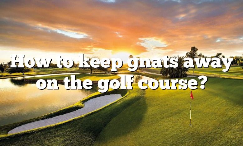 How to keep gnats away on the golf course?