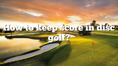 How to keep score in disc golf?