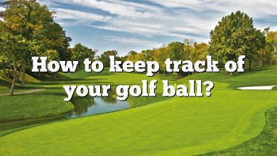 How to keep track of your golf ball?