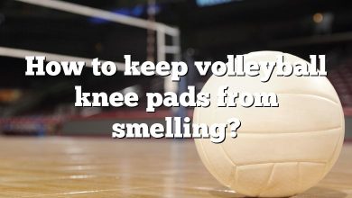 How to keep volleyball knee pads from smelling?