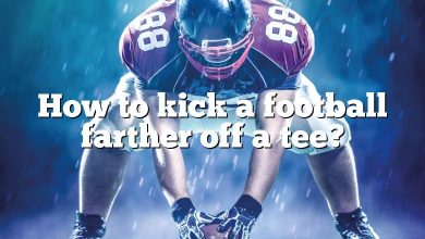 How to kick a football farther off a tee?