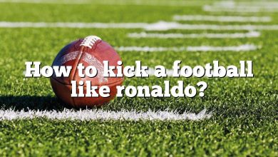 How to kick a football like ronaldo?