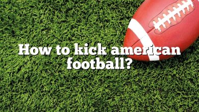 How to kick american football?