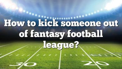 How to kick someone out of fantasy football league?